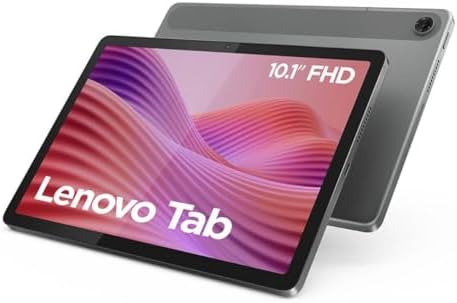 Lenovo Tab - Tablet 10.1" WUXGA (MediaTek Helio G85, 4 GB RAM, 128 GB, 60 Hz, 2 altoparlanti, Wi-Fi 5, Bluetooth 5.3, Android 14) Luna Grey, include custodia trasparente con supporto integrato