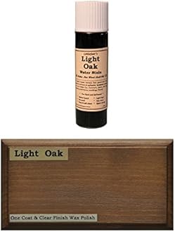 Littlefair's Wood Stain Water-Based - (Light Oak) – Non-Toxic, Eco-Friendly & Quick Drying - Easy-to-Apply, Concentrated Formula for All Wood Types – 15ml Tester Pot
