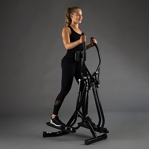 Klarfit Bogera X Crosstrainer • Air Walker • Heimtrainer • Ergometer • Trainingscomputer mit LCD-Display • niedriger Einstieg • leise • klappbar • 100 kg max. • platzsparend • Pulsmesser • schwarz - 2