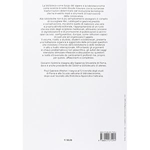 Biblioteche e biblioteconomia. Principi e questioni
