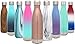 Produktbild Simple Modern 500ml Wave Wasserflasche - Trinkflasche Vakuum Isolierte Doppelwandige 18/8 Edelstahl - Hydro Camelbak Swell Bottle - Reisebecher, Flasche, Sporttrinkflasche - Roségold