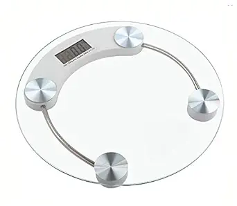 Mcp Deluxe Glass Round Shape Weighing Scale For Body Weight With Step On Technology