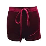 Butterme Frauen Winter beiläufiger weicher dehnbarer hoher Taillen Drawstring Samt Verein Kurzschluss reizvolle Damen heiße Hosen - 4