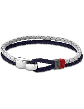 Lotus Leder Herrenarmband Blau/Weiß 1813-2/2