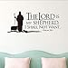 Produktbild SLXPW Wandaufkleber Psalm Jehova ist Mein Hirte Wand graviert mit Fresken Vinyl Abziehbilder Bibel Schrift Wandkunst Vinyl Aufkleber Christian