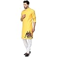 Enmozz Men's Digital Printed Kurta for Festival