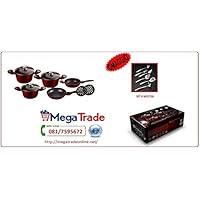 Blaumann Batería de cocina 10 Piezas Granit Line Rojo