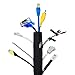 Gizga Cable Organiser Manager, Gizga Essentials Cord Management System For Pc , Tv, Home Theater, Speaker, Hdmi & Cables -Flexible Neoprene Wrap (1 Piece - 19-Inch/ 48-Cms - Medium) RS.349.00