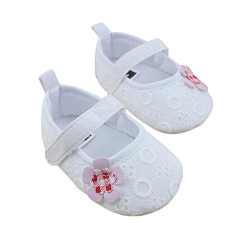 Koly Newborn Baby Little Lace Flower Soft Bottom Prewalker Shoes Toddler First Walking Shoes