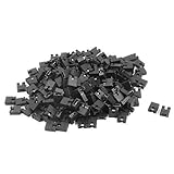 200 piezas disco duro PC DVD Jersey tapas para conectores de placa base PCB 2 pin 2,54 mm negro