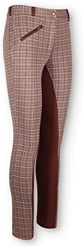 Ridemaster Ladies Horse Riding Brown Check Jodhpurs/Jodphurs All Sizes (32" uk14)
