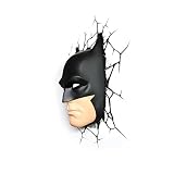 DC Comics Batman Maske Wandlampe 3D Light FX LED Kinderlampe -Nachtlicht für kinder mit automatische Abschaltung und wandaufkleber - 5