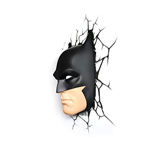 DC Comics Batman Maske Wandlampe 3D Light FX LED Kinderlampe -Nachtlicht für kinder mit automatische Abschaltung und wandaufkleber - 5