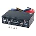 Produktbild WANLONGXIN WLX-525E-UK 5.25 Zoll PC Multifunktionale Dashboard Media Frontplatte Audio, mit SATA e-SATA Dual USB 3.0 6 Port USB 2.0 Fünf-in-Ein Kartenleser (SD / MMC / CF / MS / TF / M2)