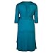 Heavenly Bump Maternity 3/4 Sleeve Wrap Dress - Teal 14 Teal