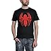 Produktbild Spiderman Herren T-shirt Red Logo, Schwarz, L