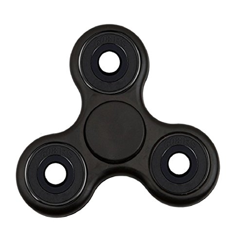 Preisvergleich Produktbild Fidget Hand Spinner Dreieck Einzelfinger Dekompression Gyro Hand Spinner Fingerspitze Spinner Gyro Adult Kinder Spielzeug Stress Reduzierstück (Schwarz)