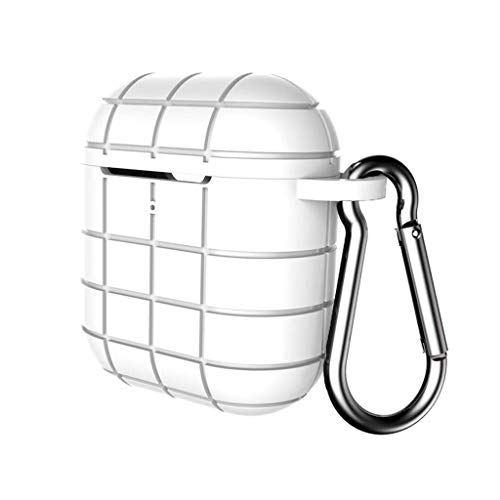 Preisvergleich Produktbild Felicy Silikon-Schutzhülle mit Ohrbügel für Apple AirPods 1 / 2 (Weiß)