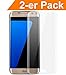 Produktbild Wunderglass 2er Pack Schutzfolie für Galaxy S7 Edge Schutzfolie - [Display vollständig geschützt] - Screen Protector Displayschutzfolie