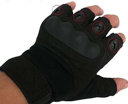 Fingerlose Handschuhe, Coofit Fitness Handschuhe Sporthandschuhe Herren Handschuhe Motorrad Handschuhe Tactical Gloves - 6