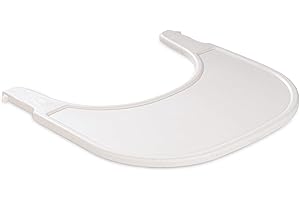 hauck Alpha Click Tray Taca dla dzieci z recyklingu materiału Cert. GRS, łatwa do zamocowania na wysokie krzesełko do karmienia Alpha+ lub beta+ - beżowy, kropkowany