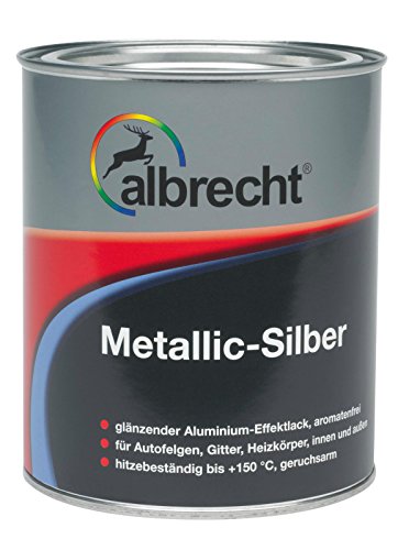 Preisvergleich Produktbild Albrecht Metallic-Silber 375ml glänzend Felgenlack, Hitzebeständig