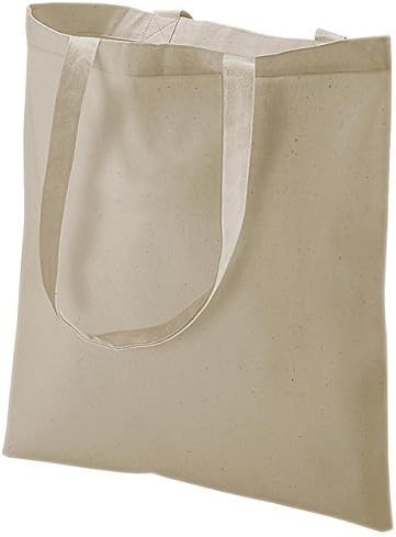 New Unisex Unique Machine Washable Easy Dry Handy Cotton Promotional Shoppers Bag Natural One Size