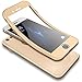 Produktbild Hülle für iPhone 5S,iPhone SE Vollschutz Case + Gratis Panzerglas, SaKuLa 360 Grad Komplettschutz Vorder und Rückseiten Ganzkörper-Koffer Weich TPU Schutzhülle für iPhone 5/5S/SE [Thin Fit 360°] Rundumschutz-Schale Etui Bumper Cover Tasche für iPhone 5/5S/SE ,Soft Silikon Stoßdämpfend Beidseitiger Handyhülle Touchscreen 3 in 1 Ultra Dünne Handytasche für iPhone 5/5S/SE-Golden