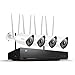 Price comparison product image Reolink Wireless Security Camera System 1080p Full HD 4 Channel WiFi NVR Hard Drive Home Business Monitor 24/7 Stable Recording RLK4-210WB4