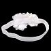 Baby Girl Flower Headband Hair Band Photography Headwear (White)