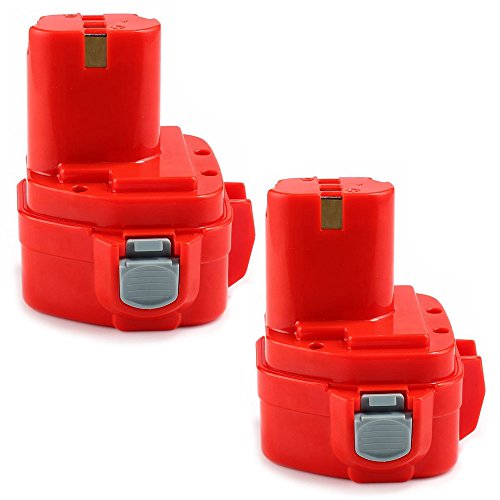 Powayup für Makita Akku 12V 3.0Ah Ni-Mh Batterie Werkzeugakkus ErsatzAkku 1222 12341220 12331235 1235B 1235F 2Packs - 3