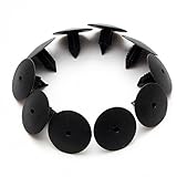 Farbe : Schwarz Wooya 10Pcs Rad Bogen Futter Splash Guard Trim Clips Für Renault Clio Scenic Megane