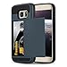 Produktbild Samsung Galaxy S7 Hybrid Hülle in BLAU von Cadorabo - Hard Case TPU Silikon Schutzhülle Hybrid Handyhülle Cover im Tresor Design mit verstecktem Kartenfach Back-Cover