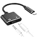Produktbild Blitz Adapter LAMA 3.5mm Kopfhörer Jack Adapter kompatibel für iPhone XR, XS, XS Max iPhone X 10 8 Plus 8 7 Plus 7 iPod iPad iOS 11 12 Schwarz