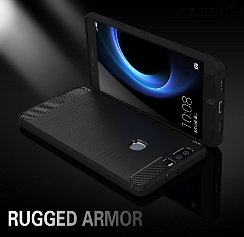 Honor 8 HÃ¼lle, IVSO Ultra Slim Silikon RÃ¼ckseite SchutzhÃ¼lle fÃ¼r Honor 8 Smartphone (13,2 cm (5,2 Zoll) ,Slim Schwarz