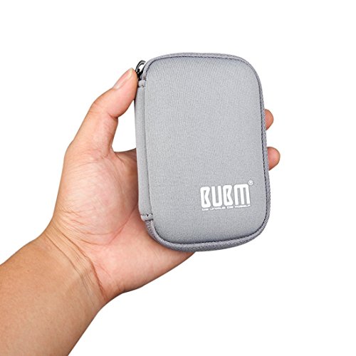 BUBM Soft Mini Tasche Aufwahrungstasche mit 6 Kapazität für USB Drive Shuttle (Grau) - 6