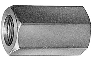 KRX 4X M12x50 Verbindungsmuttern Langmuttern Gewindehülsen Distanzmuffen Gewindemuffen Sechskant galv. Verzinkt SW 17 M12 x 50 4 Stück