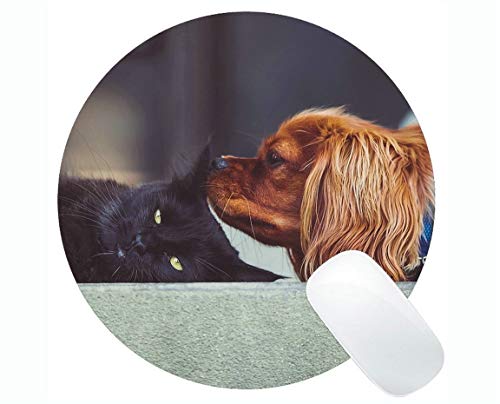Preisvergleich Produktbild Runde Mausunterlage, Katze-Kätzchen-Hundewelpen-Haustier-...