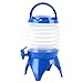 Produktbild WINOMO Campingkanister Wasserbehälter Faltbar Bier Getränke Behälter Fässchen mit Bodenteil und Hahn für Outdoor Camping Reisen 5L (blau)