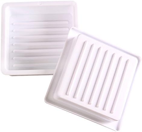 Aprince Burger Press, Hamburger Patty Maker, Hamburger Presser (White - Square Plastic)