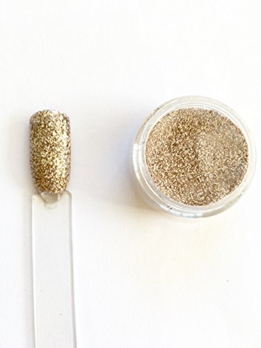 Mettallic Champagne Gold Acrylic Powder Pre Mixed Glitter Nail Extension Art Design 5g Pot