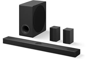LG DS80TR 5.1.3 Dolby Atmos Soundbar (580W) mit kabellosem Subwoofer & Rücklautsprechern (Wow Cast, HDMI, Bluetooth) [2024], Schwarz