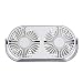 Produktbild LJ Doppel-Aromatherapie-Lüfter für den Innenbereich Home-Office-Desktop-USB-wiederaufladbare Mini-Lüfter tragbar Tragbar (Color : Gray)