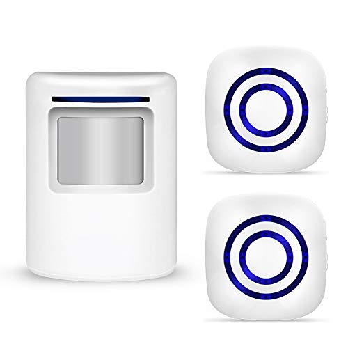 Preisvergleich Produktbild FULANTE Elektronische Türklingel, drahtloser Sensor Türklingel elektronisches Willkommensgerät intelligenter Alarm wasserdicht nach Hause eine Induktion Zwei Ring Split Türklingel