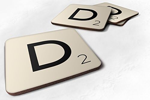 Letter "D" Scrabble Inspired Tile Letter Novelty Game Fun Gift Tea Coffee Cup Mug Coaster - iCaseCreative