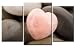 Produktbild TOP XXL Bild auf Leinwand STEINHERZ ROSA BILDER 3 Teile Art-Nr. AMXL30222 LIEBE Bilder fertig gerahmt auf echtem Keilrahmen. Kunstdruck als Wandbild auf Rahmen. Günstiger als Ölbild Gemälde Poster Plakat mit Bilderrahmen RIESIG! Günstig MADE IN GERMANY!