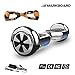 Produktbild MARKBOARD 6,5zoll Hoverboard Elektro Scooter Selfbalance Scooter für Kinder, 700W Motor, Bluetooth Musik Lautsprecher (6,5Chrom Silver)