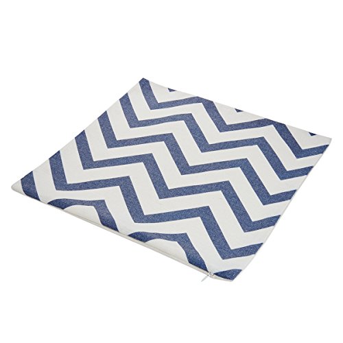 Avanzza 4er-Set Kissenhülle / Kissenbezug 40×40 cm in Maritimblau für Kissen, Sofakissen / Sofa Kissen und Dekokissen / Deko Kissen aus der Linie Decor Chic - 7