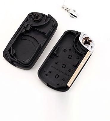 MaxCrest(TM)3 Button Flip Fob Remote Folding Car Key Case Shell for Range Rover Sport Land Rover Discovery Uncut Blade Car Cover