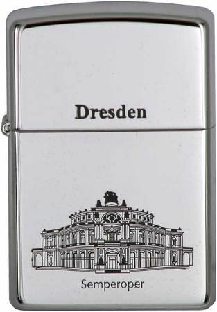 Preisvergleich Produktbild Original Zippo Feuerzeug Dresden - Semperoper